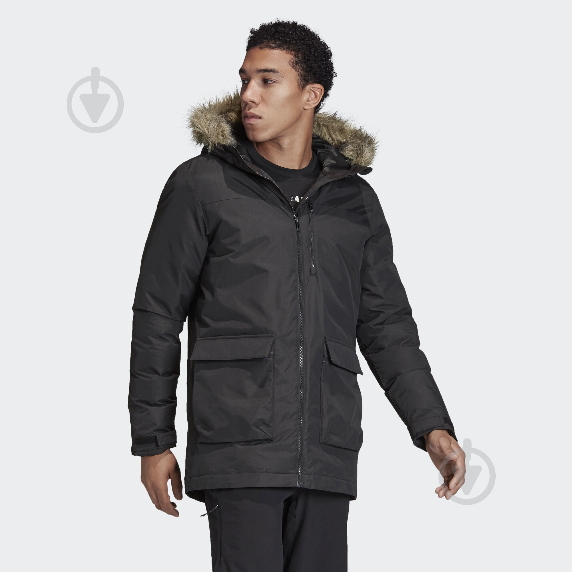 Куртка-парка чоловіча зимова Adidas XPLORIC Parka BS0980 р.L чорна - фото 4 Куртка-парка чоловіча зимова Adidas XPLORIC Parka BS0980 р.L чорна - фото 4