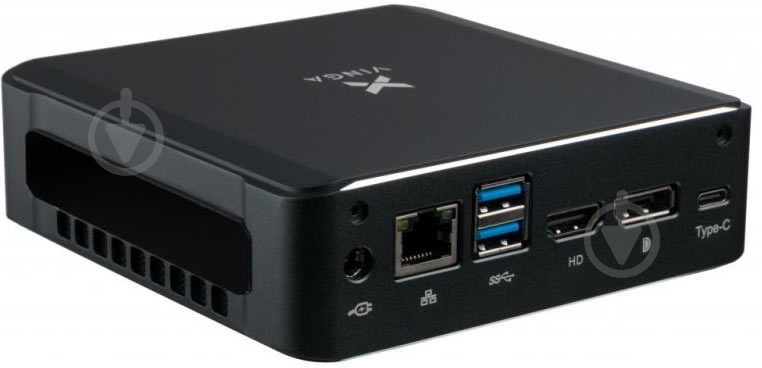 Компьютер Vinga Mini PC V600 (V6008145U.16512) black - фото 3