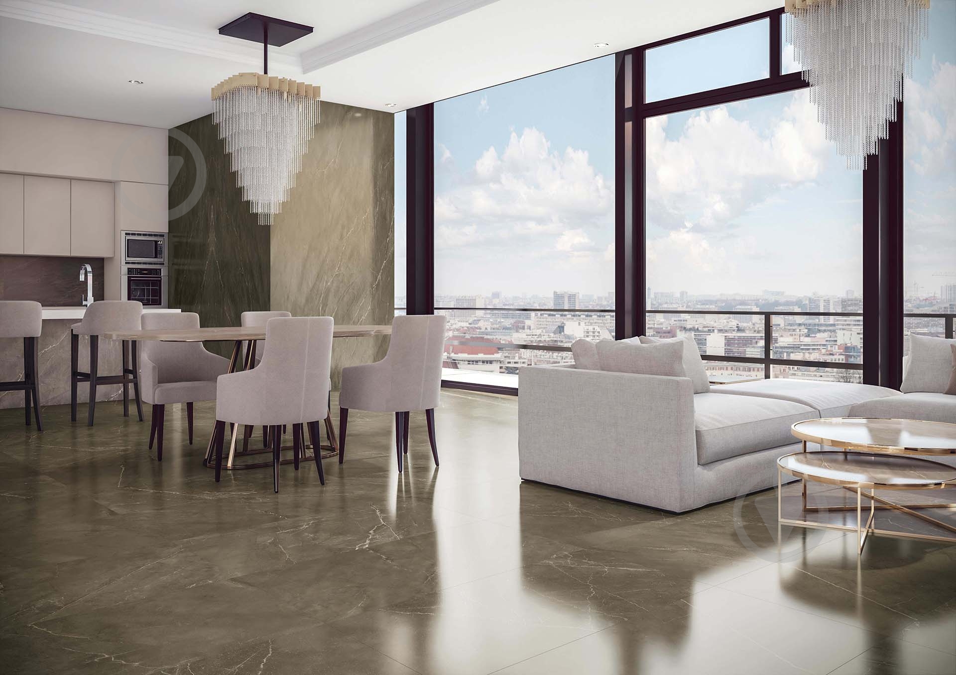 Плитка TAU Ceramica CROTONE UMBER PULIDO 120х120 - фото 2