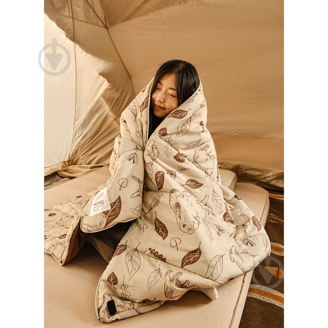 Спальник Naturehike летний MT180 CNH22SD015, правый, бежевый с принтом (+1/+6) - фото 3 Спальник Naturehike летний MT180 CNH22SD015, правый, бежевый с принтом (+1/+6) - фото 3