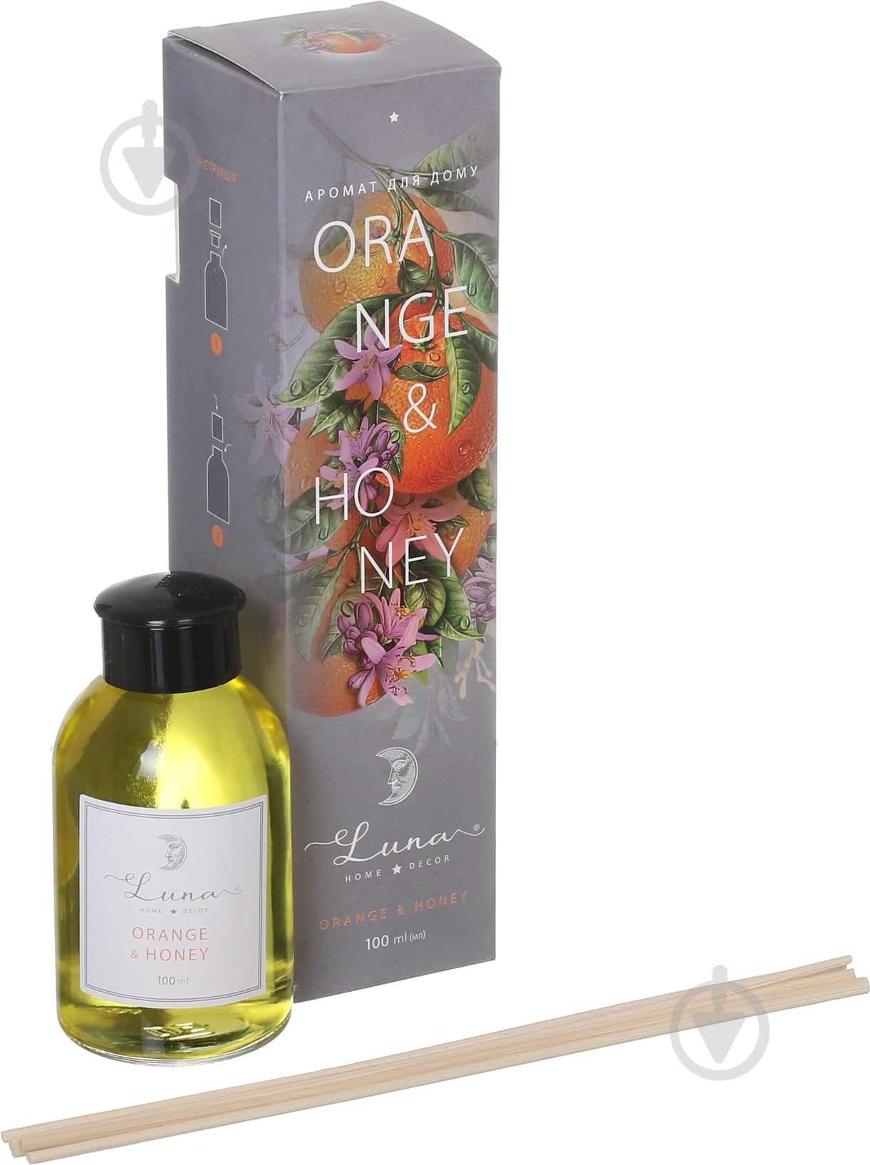 Аромадиффузор для дома Luna Orange&Honey 100 мл - фото 1