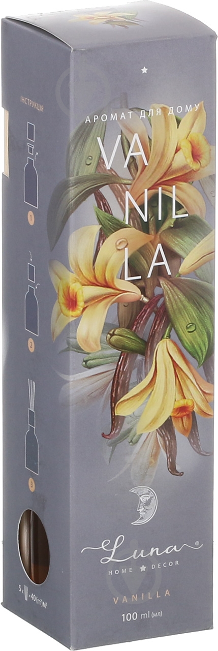 Аромадиффузор для дома Luna Black Vanilla 100 мл - фото 2 Аромадиффузор для дома Luna Black Vanilla 100 мл - фото 2