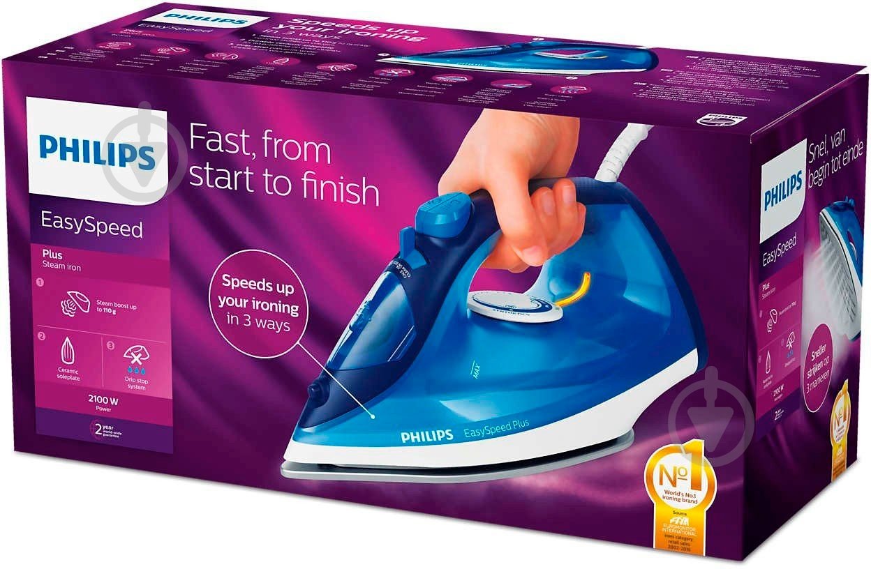 Утюг Philips EasySpeed Plus GC2145/20 - фото 8