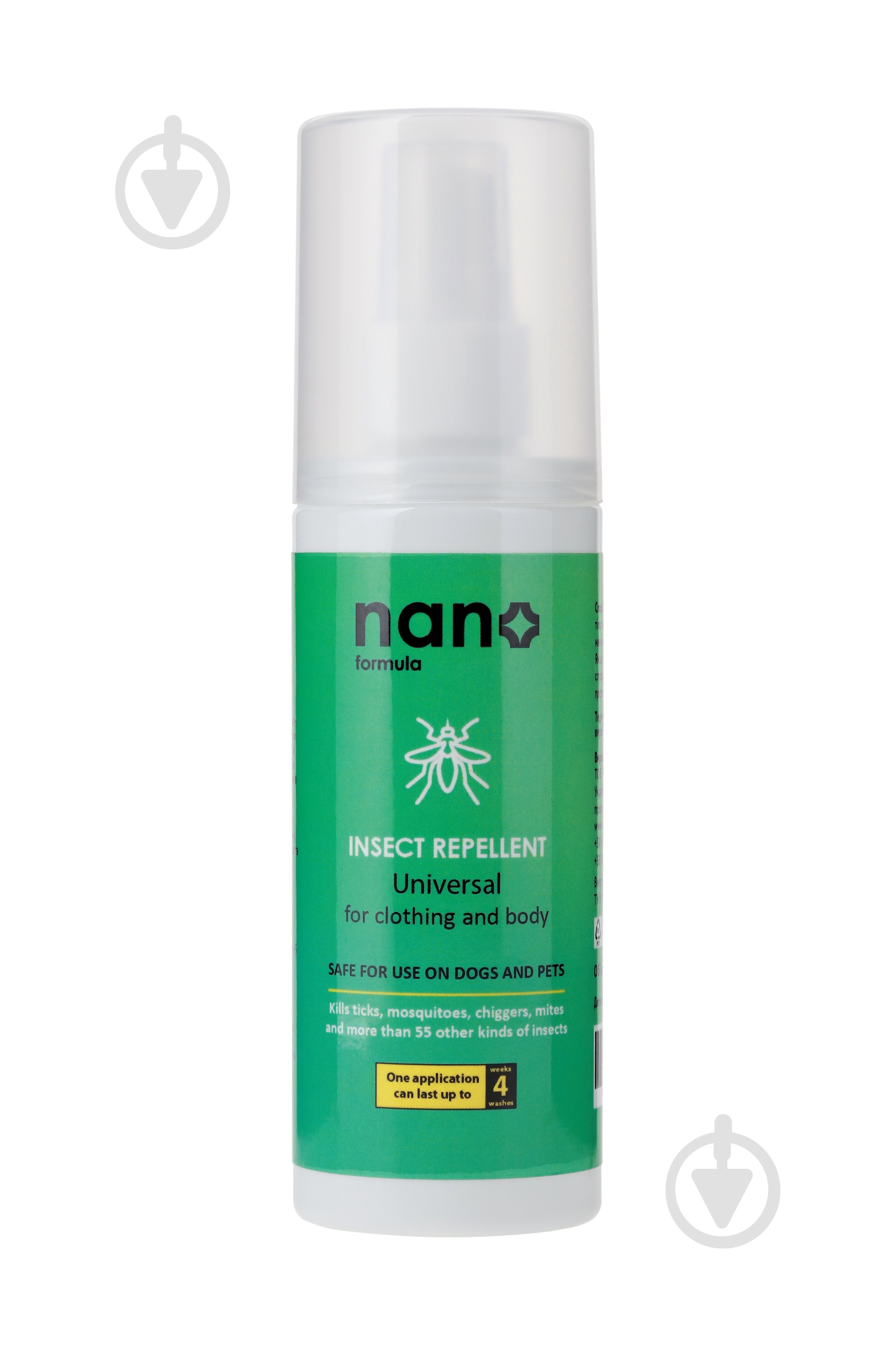 Средство против насекомых Nano Formula insect repellent universal 100 мл - фото 1 Средство против насекомых Nano Formula insect repellent universal 100 мл - фото 1