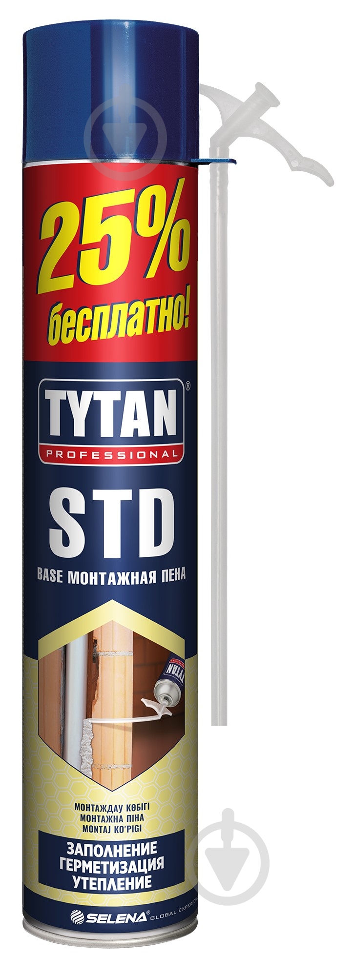 Пена монтажная Tytan Professional PROFESSIONAL STD BASE 750 мл - фото 1