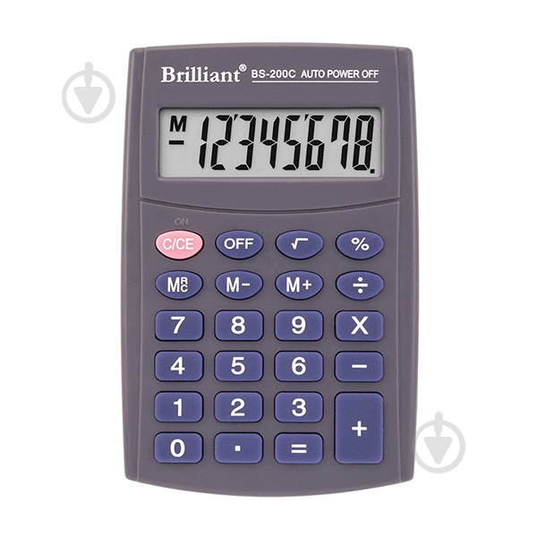 Калькулятор BS-200C ТМ Brilliant - фото 1 Калькулятор BS-200C ТМ Brilliant - фото 1