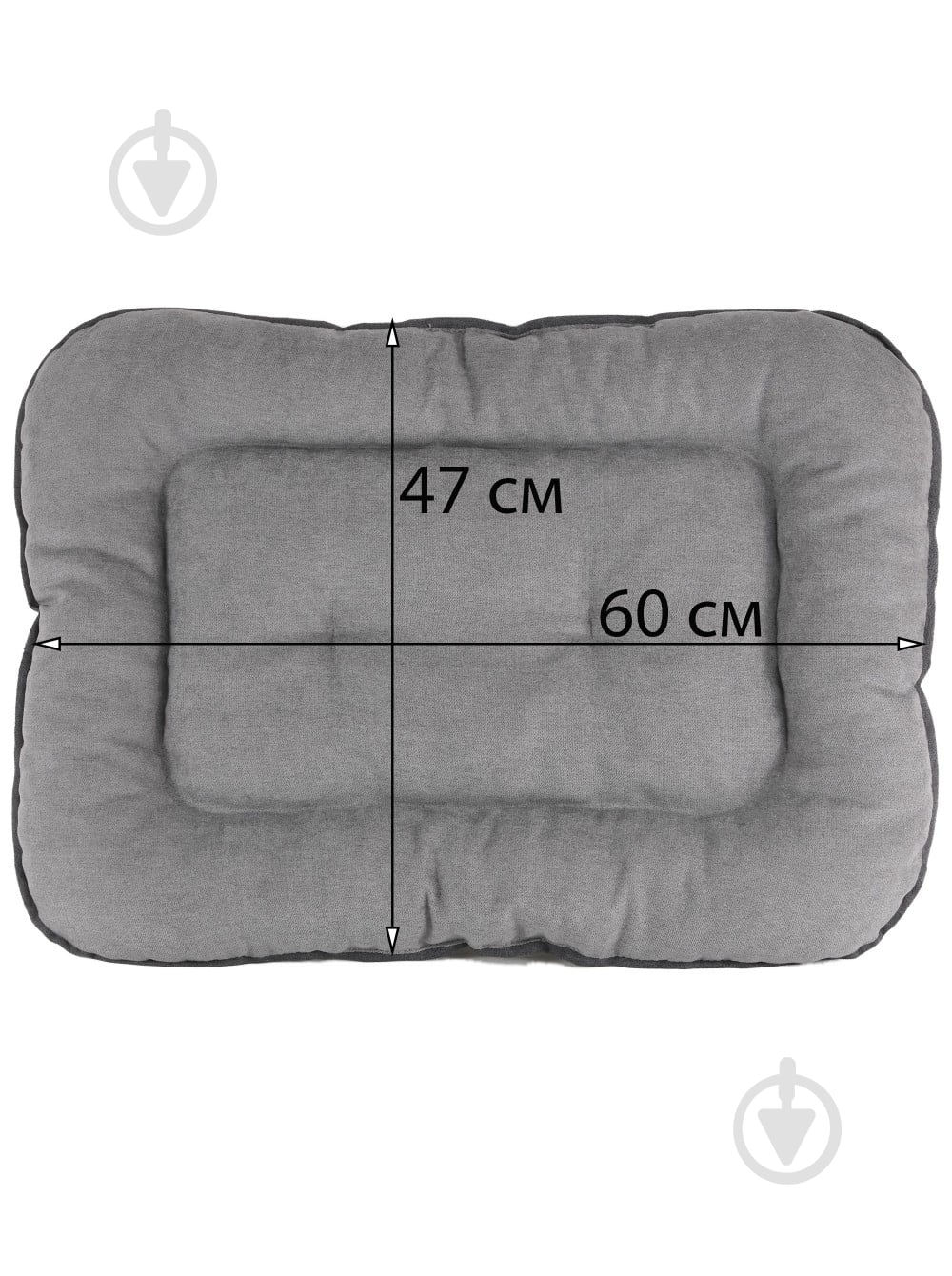 Лежак FX home Аляска серый 60х47х6 см - фото 3