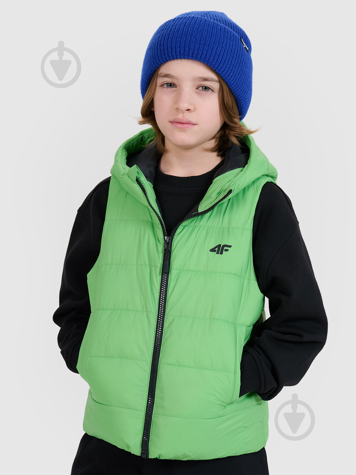 Жилет 4F VEST JACKET M169 4FJWSS25TVJAM169-45S р.152 зелений - фото 1