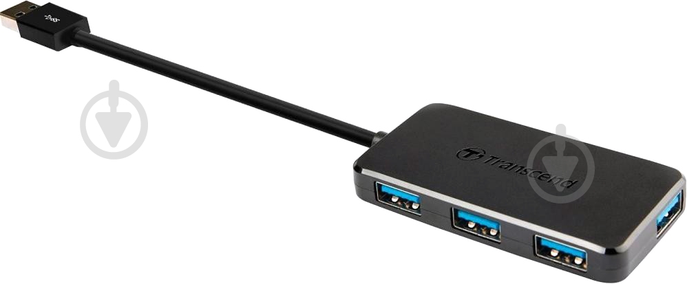 USB-хаб Transcend Transcend USB 3.0 HUB 4 Ports (TS-HUB2K) - фото 1 USB-хаб Transcend Transcend USB 3.0 HUB 4 Ports (TS-HUB2K) - фото 1