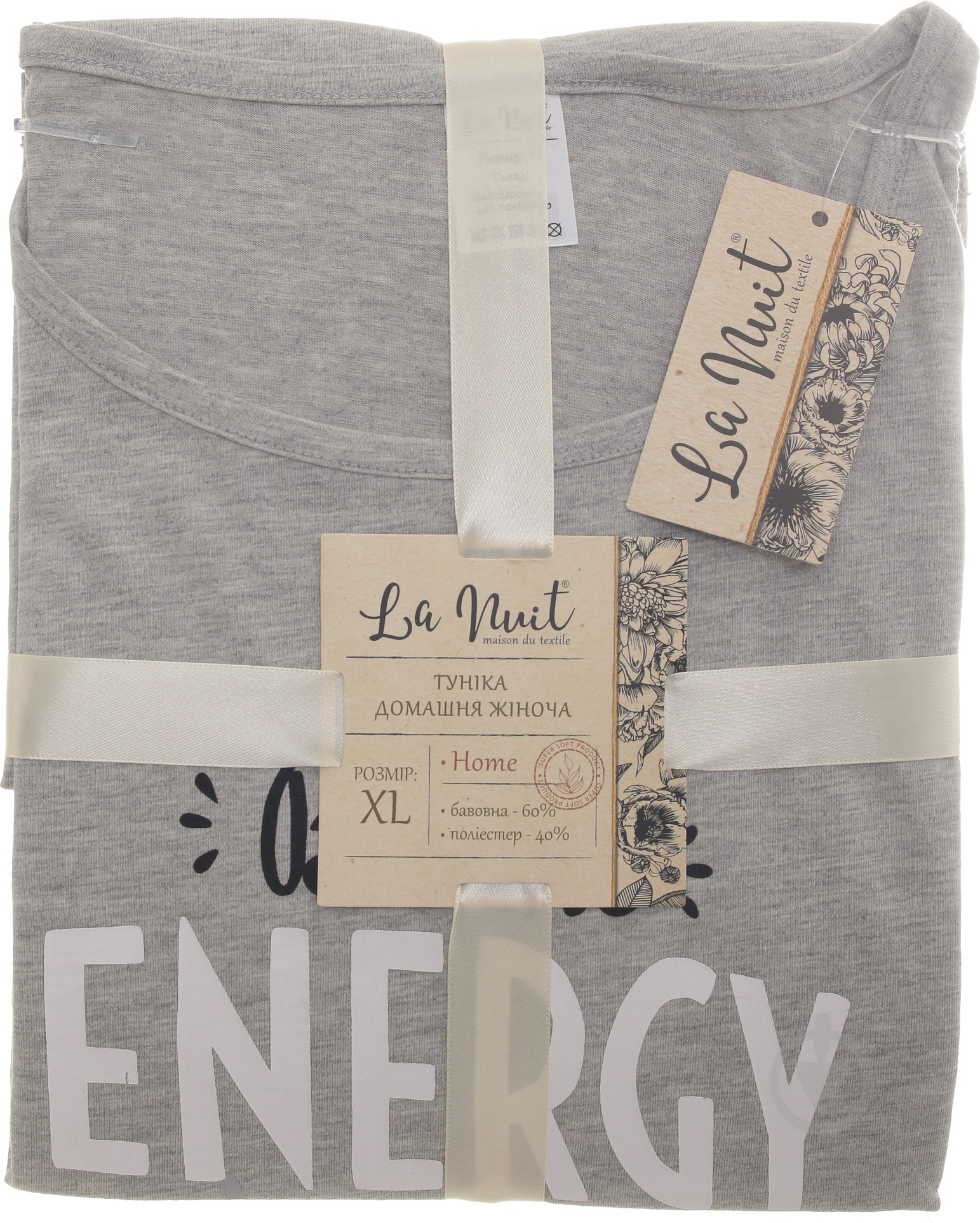 Туника La Nuit Home Energy р. M серый - фото 5
