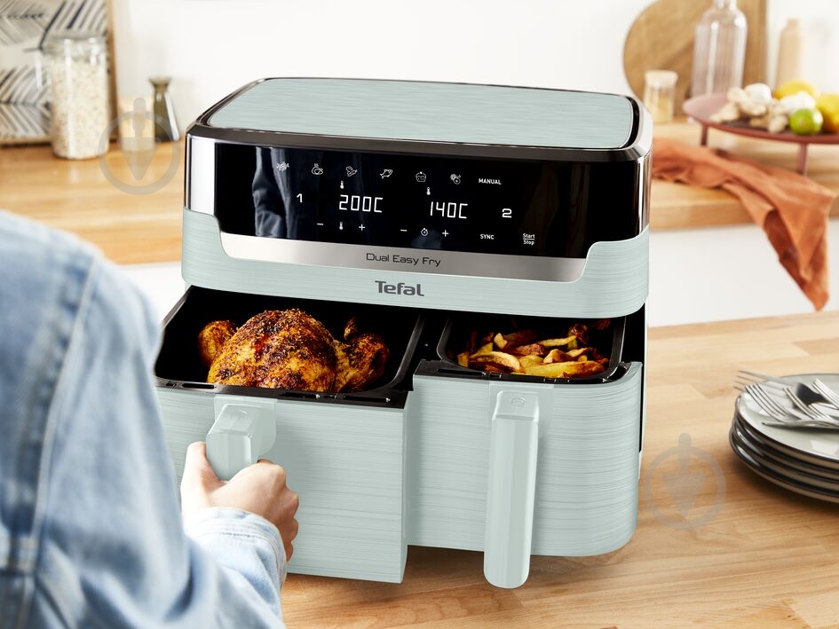 Мультипечь Tefal Dual Easy Fry EY9014E0 - фото 6