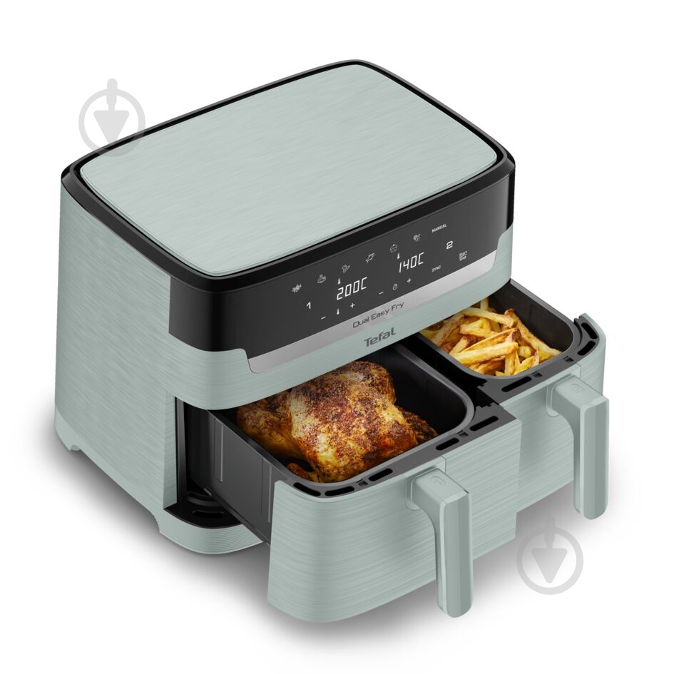 Мультипечь Tefal Dual Easy Fry EY9014E0 - фото 3
