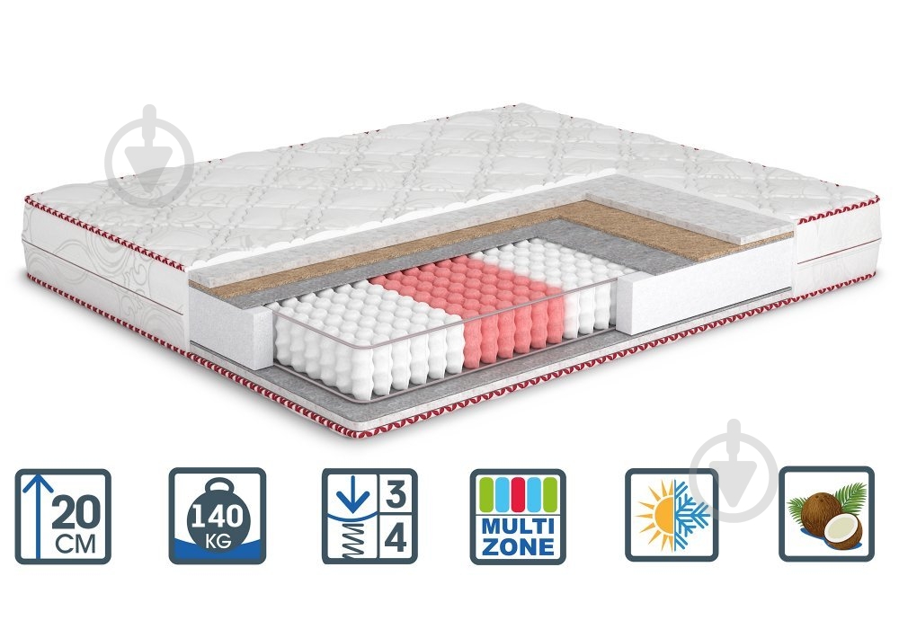 Матрас Рубин Four Red MatroLuxe 70x200 см - фото 1