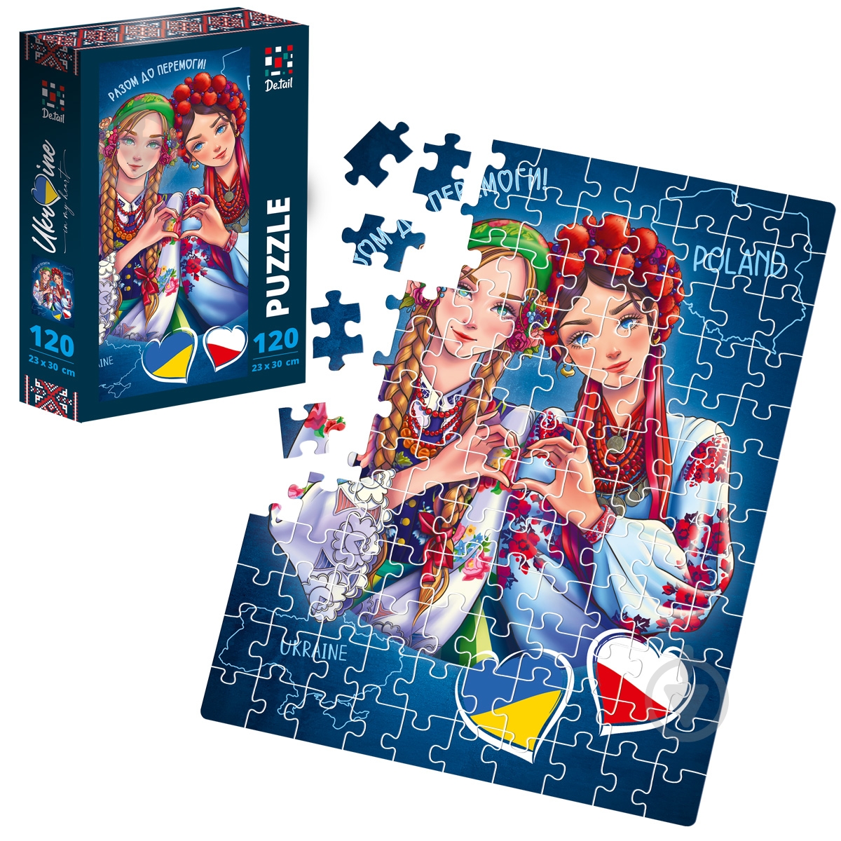 Пазлы картонные De.tail Украина & Польша DT100-16 - фото 3