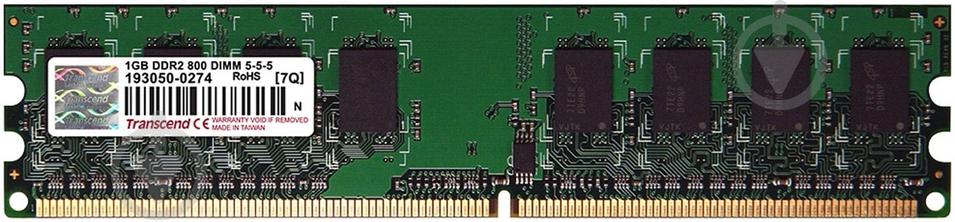 Оперативная память TRANSCEND DDR2 SDRAM 1 GB (1x1GB) 800 MHz (TS128MLQ64V8U) - фото 1 Оперативная память TRANSCEND DDR2 SDRAM 1 GB (1x1GB) 800 MHz (TS128MLQ64V8U) - фото 1
