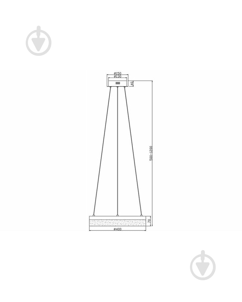 Люстра подвесная Reality Cornelia 1x24 Вт LED-модуль черный 330601-35 - фото 3