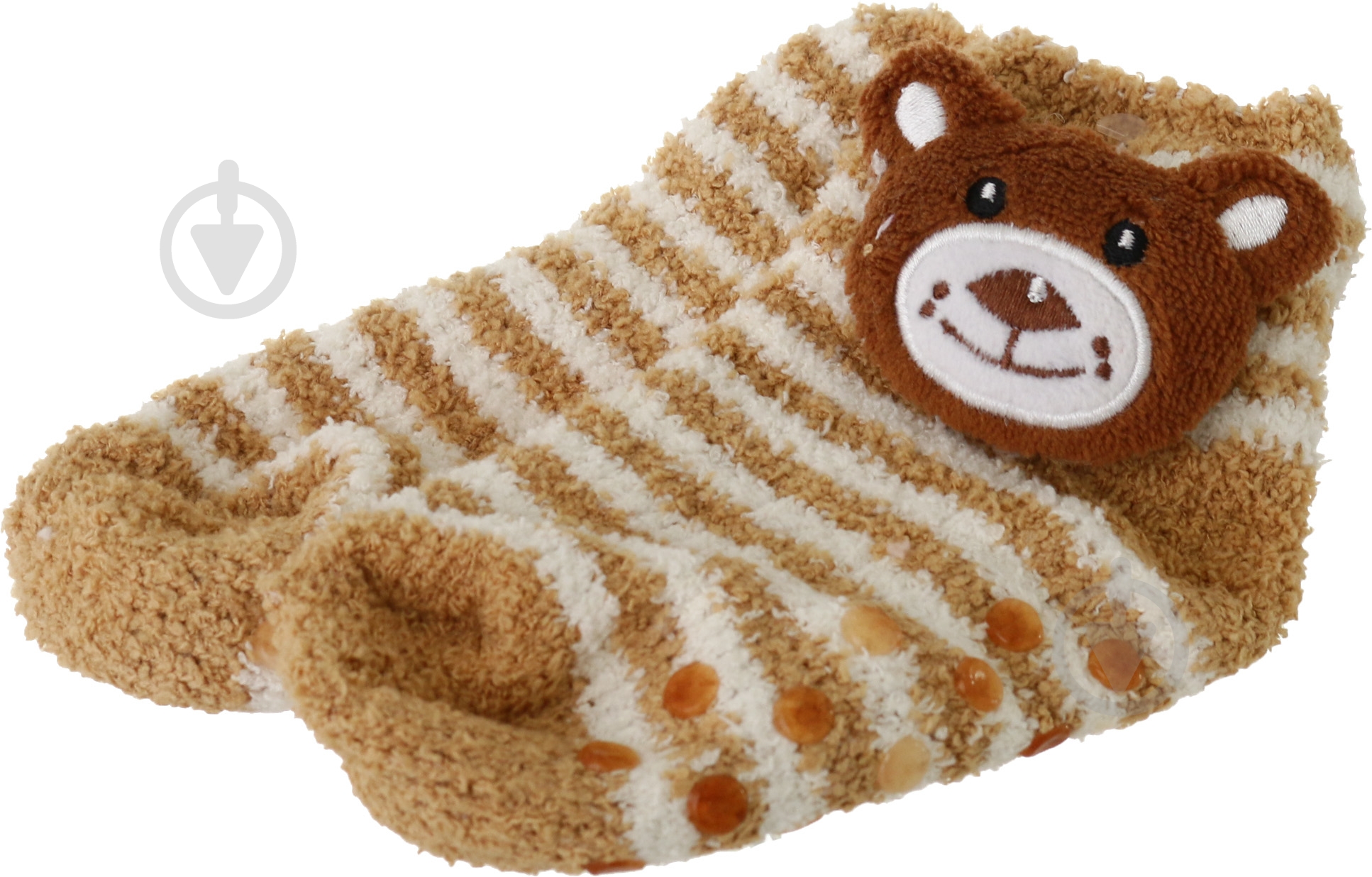 Шкарпетки дитячі для дівчатокдля хлопчиків JIANGSU Фанні, ведмедик MWSE012/bear р.23-25 коричневий - фото 1