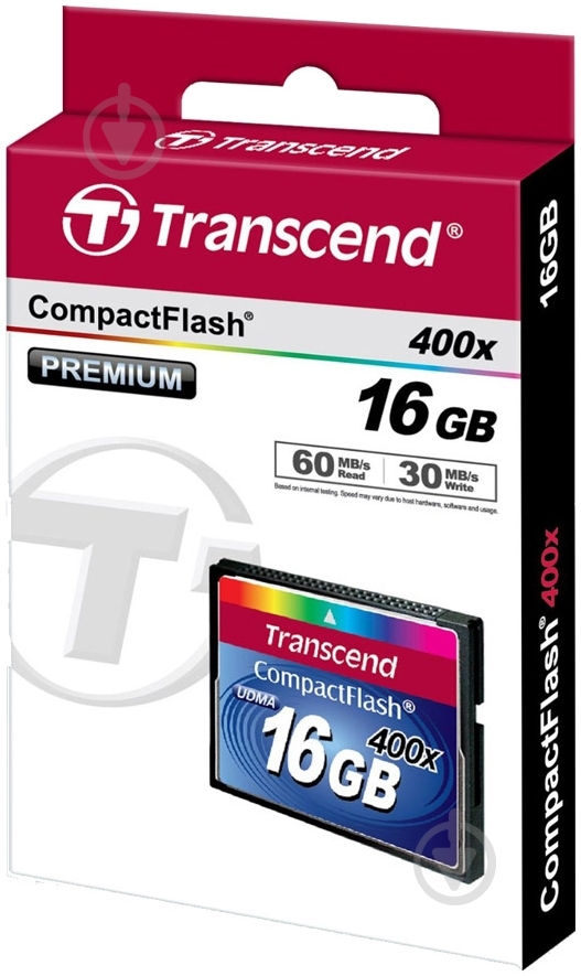 Карта памяти Transcend CF 16GB (TS16GCF400) - фото 3 Карта памяти Transcend CF 16GB (TS16GCF400) - фото 3