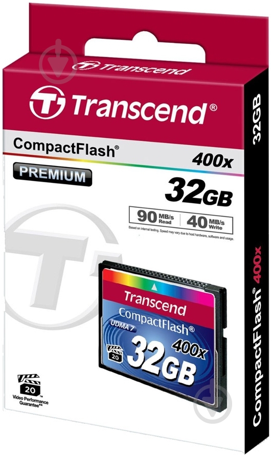 Карта памяти Transcend CF 32GB (TS32GCF400) - фото 3