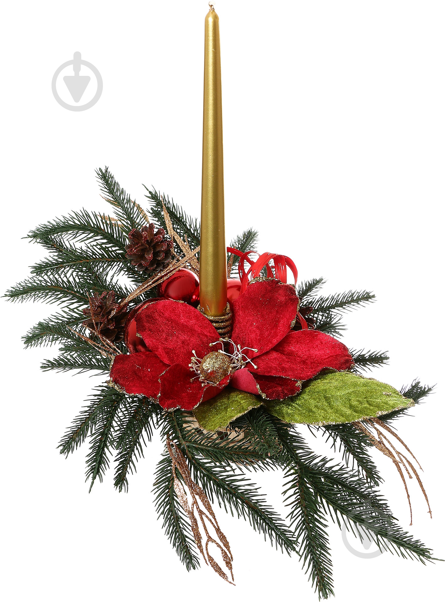 Композиция новогодняя со свечкой А-17 - фото 3 Композиция новогодняя со свечкой А-17 - фото 3