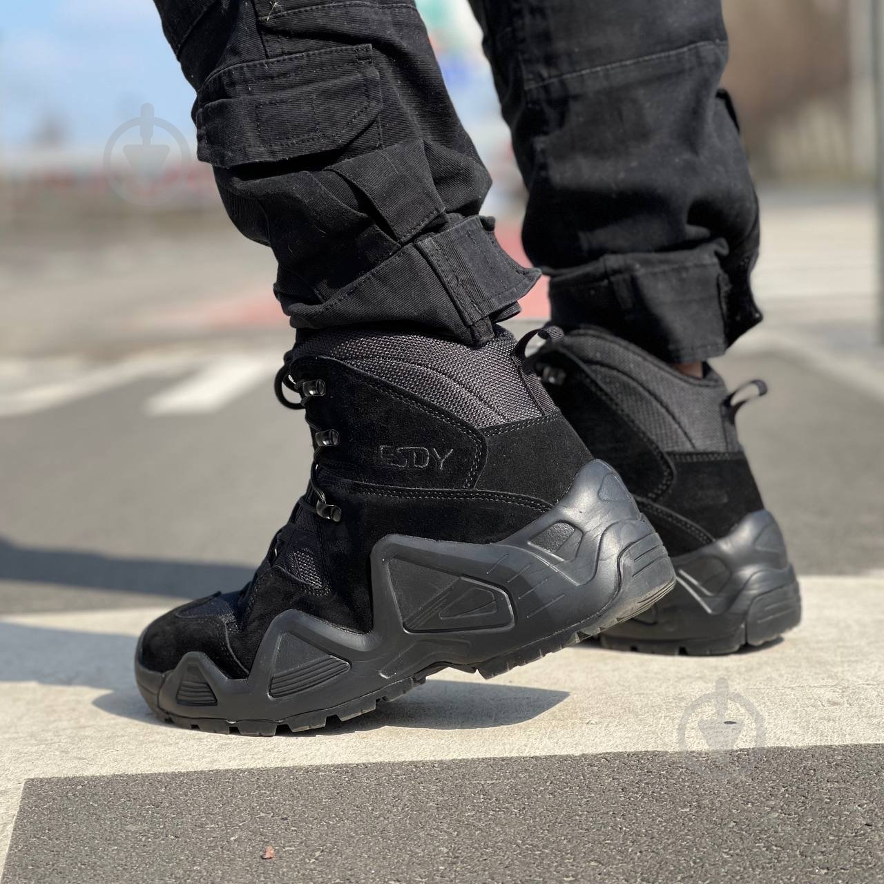 Ботинки туристические ESDY р. 42 черный - фото 1