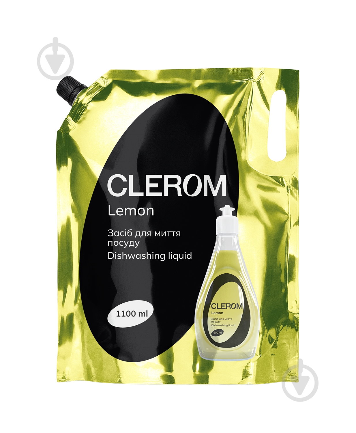 Засіб для ручного миття посуду Clerom Lemon - фото 1 Засіб для ручного миття посуду Clerom Lemon - фото 1