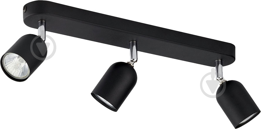 Спот TK Lighting Naro 3x35 Вт GU10 хром/чорний 4417 - фото 1 Спот TK Lighting Naro 3x35 Вт GU10 хром/чорний 4417 - фото 1