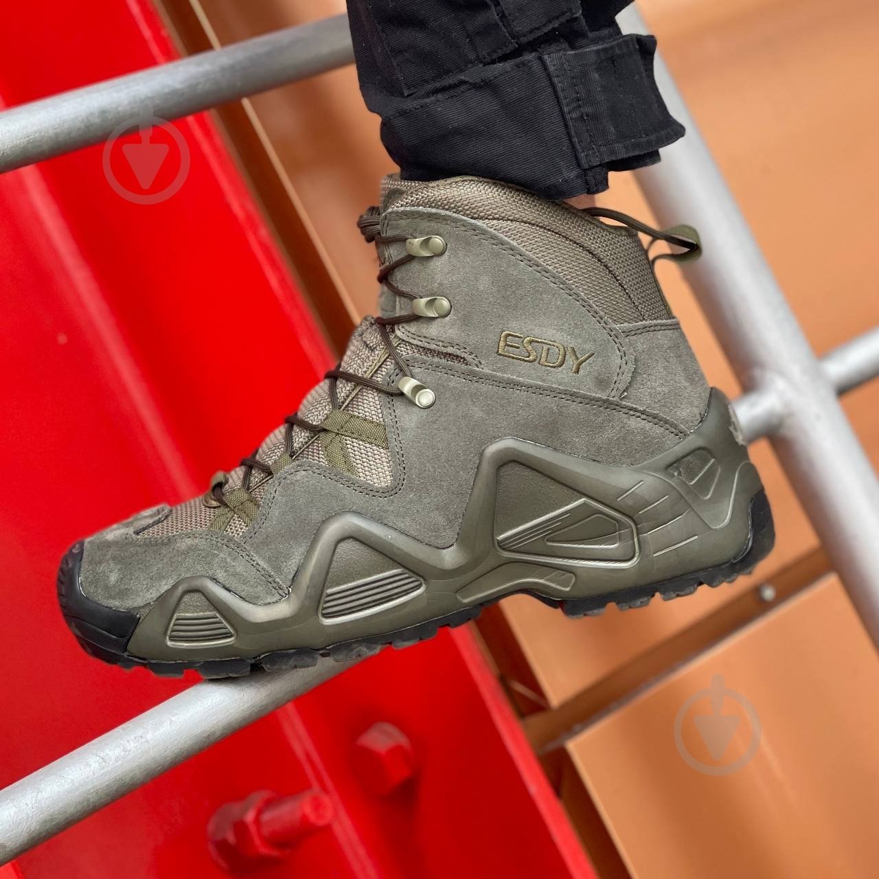 Ботинки туристические ESDY р. 39 оливковый - фото 2