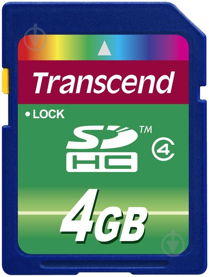 Карта памяти Transcend SDHC 4GB (TS4GSDHC4) - фото 1 Карта памяти Transcend SDHC 4GB (TS4GSDHC4) - фото 1