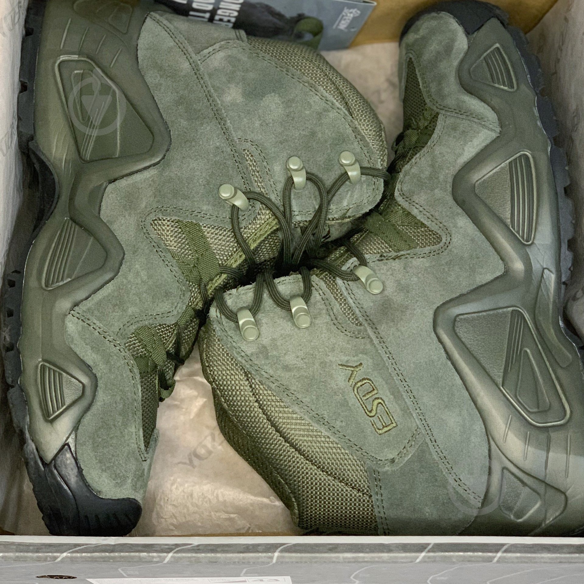 Ботинки туристические ESDY р. 45 оливковый - фото 5