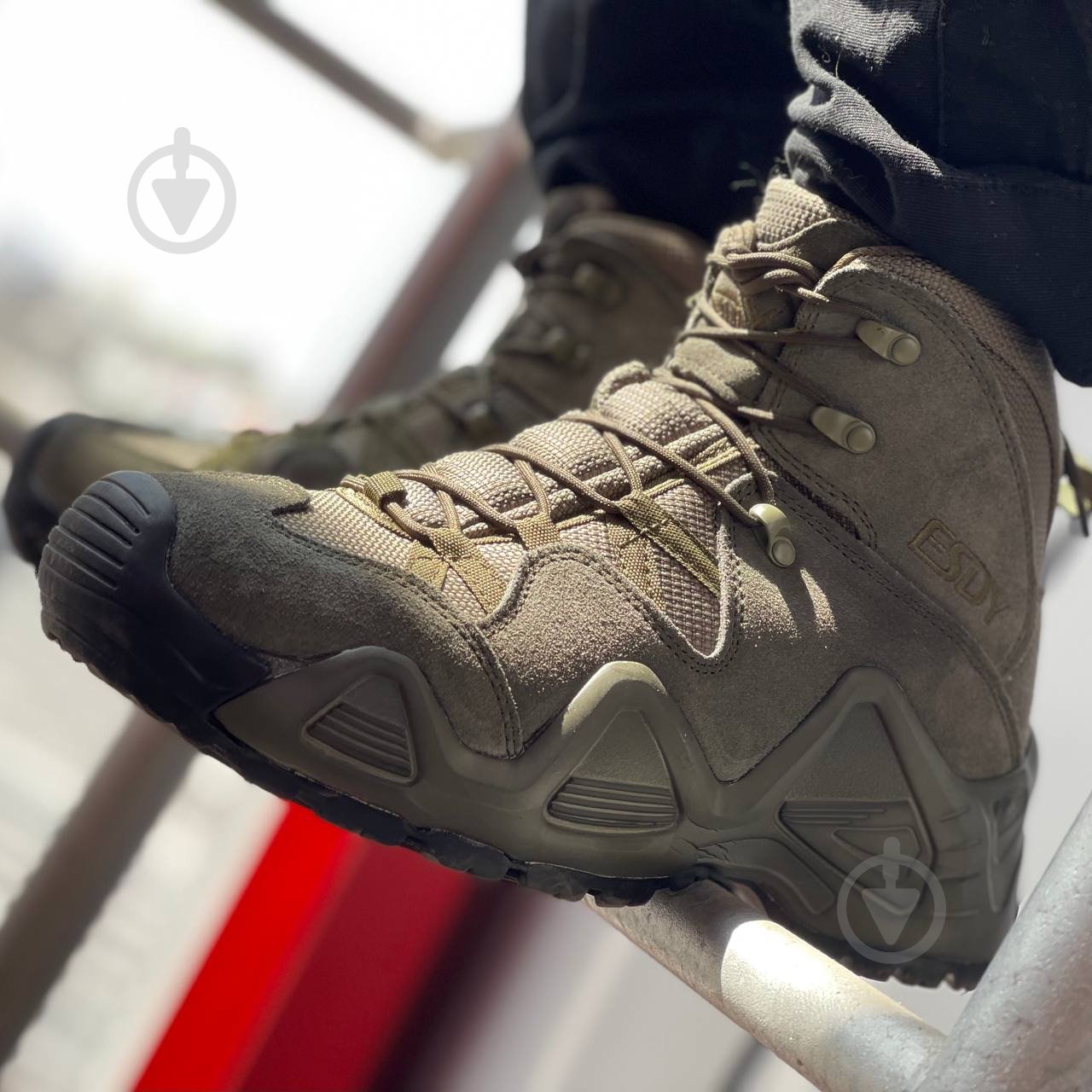 Ботинки туристические ESDY р. 45 оливковый - фото 1