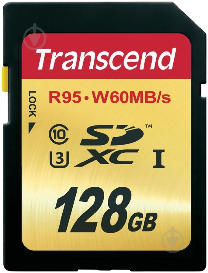 Карта памяти Transcend Ultimate SDXC 128GB Class 10 UHS-I U3 R95/W65 MB/s (TS128GSDU3) - фото 1 Карта памяти Transcend Ultimate SDXC 128GB Class 10 UHS-I U3 R95/W65 MB/s (TS128GSDU3) - фото 1