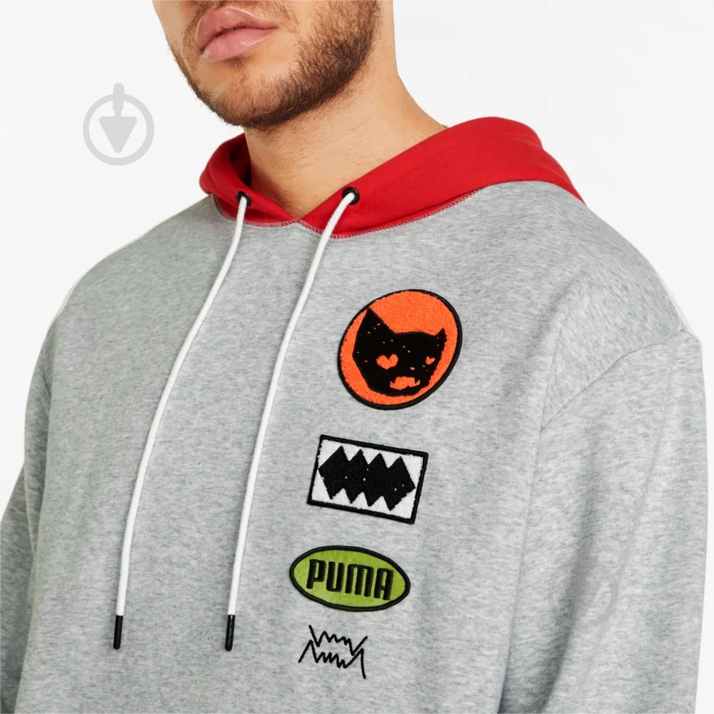 Джемпер Puma PLAYBOOK PULLOVER 53418801 р. XL сірий - фото 4 Джемпер Puma PLAYBOOK PULLOVER 53418801 р. XL сірий - фото 4