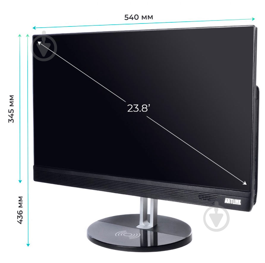 Моноблок Artline Business 23,8" (S44v02) black - фото 2