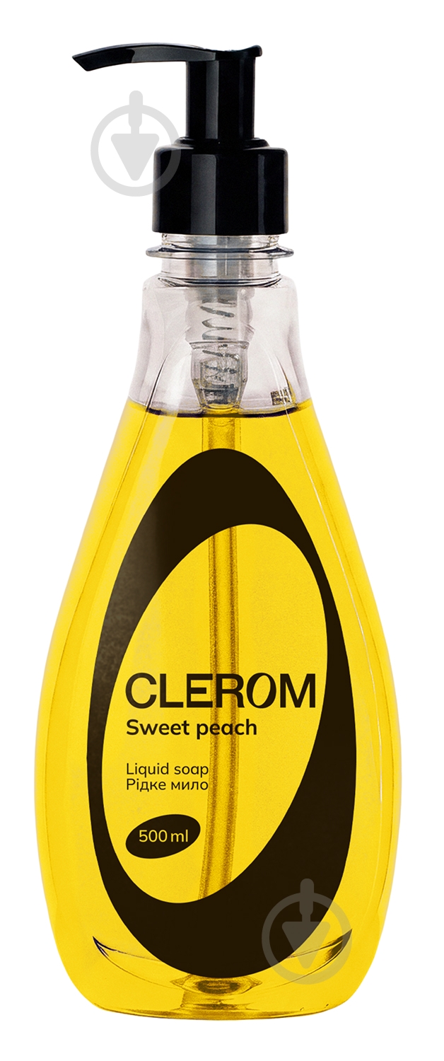 Мыло жидкое Clerom Sweet peach 500 мл - фото 1 Мыло жидкое Clerom Sweet peach 500 мл - фото 1