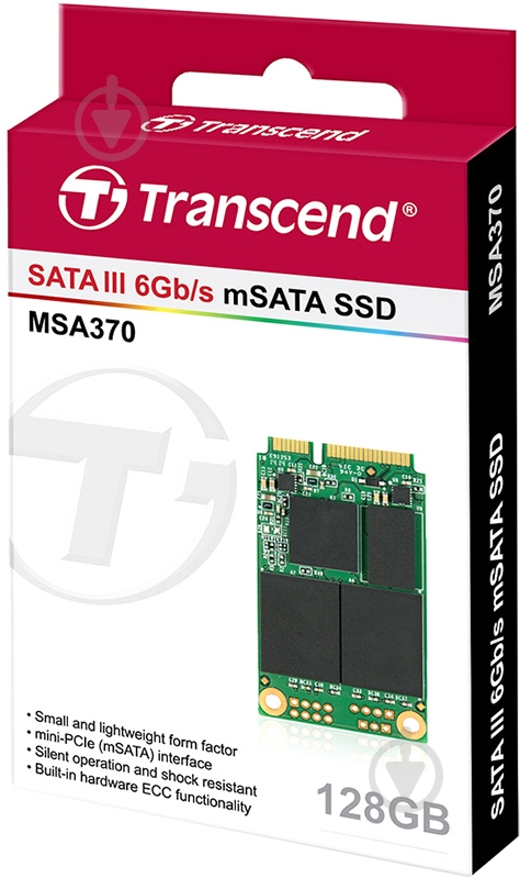 SSD-накопитель TRANSCEND 370 128GB Mini-SATA SATA III (TS128GMSA370) - фото 2 SSD-накопитель TRANSCEND 370 128GB Mini-SATA SATA III (TS128GMSA370) - фото 2