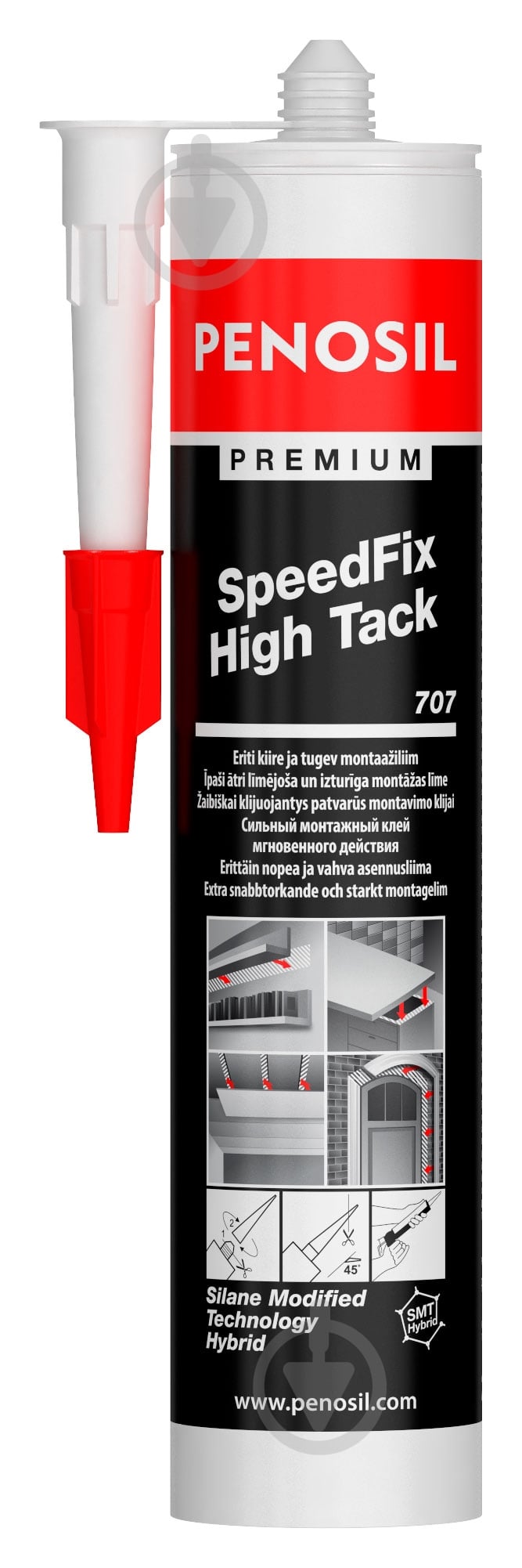ᐉ Клей монтажный PENOSIL SpeedFix High Tack 707 290 мл • Купить в