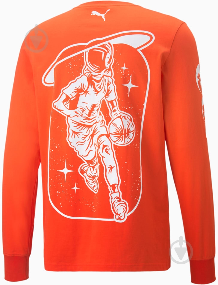 Футболка Puma NOT FROM HERE LS TEE 53511501 р.2XL оранжевый - фото 5 Футболка Puma NOT FROM HERE LS TEE 53511501 р.2XL оранжевый - фото 5