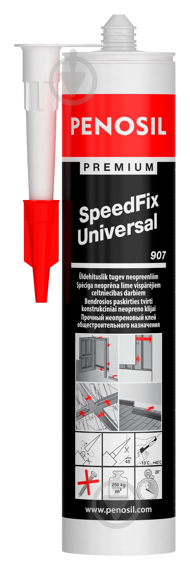 Клей монтажный PENOSIL Premium SpeedFix Universal 907 310 мл - фото 2
