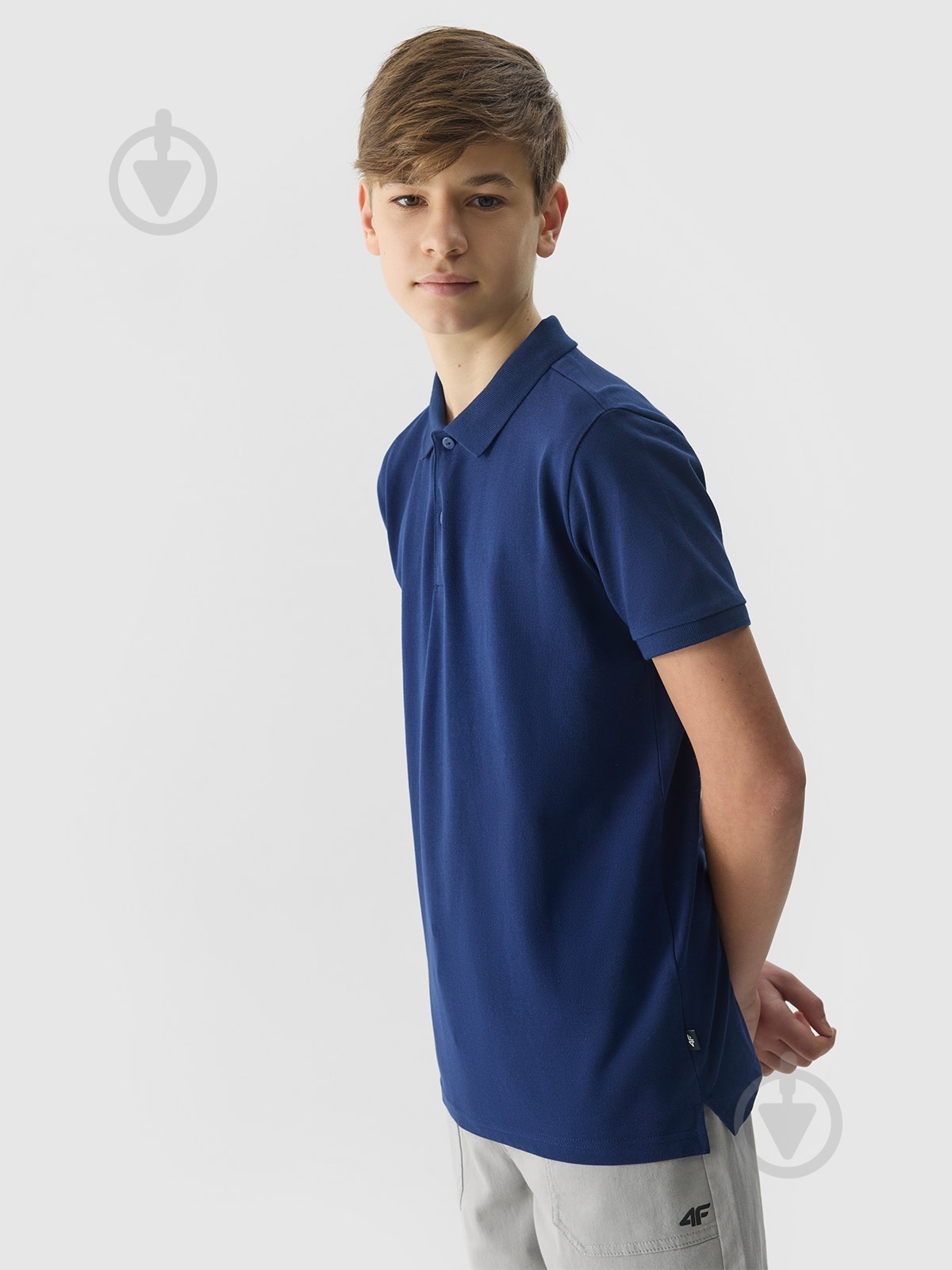 Поло 4F POLO SHIRT M124 4FJWSS24TPTSM124-31S р.152 синий - фото 1