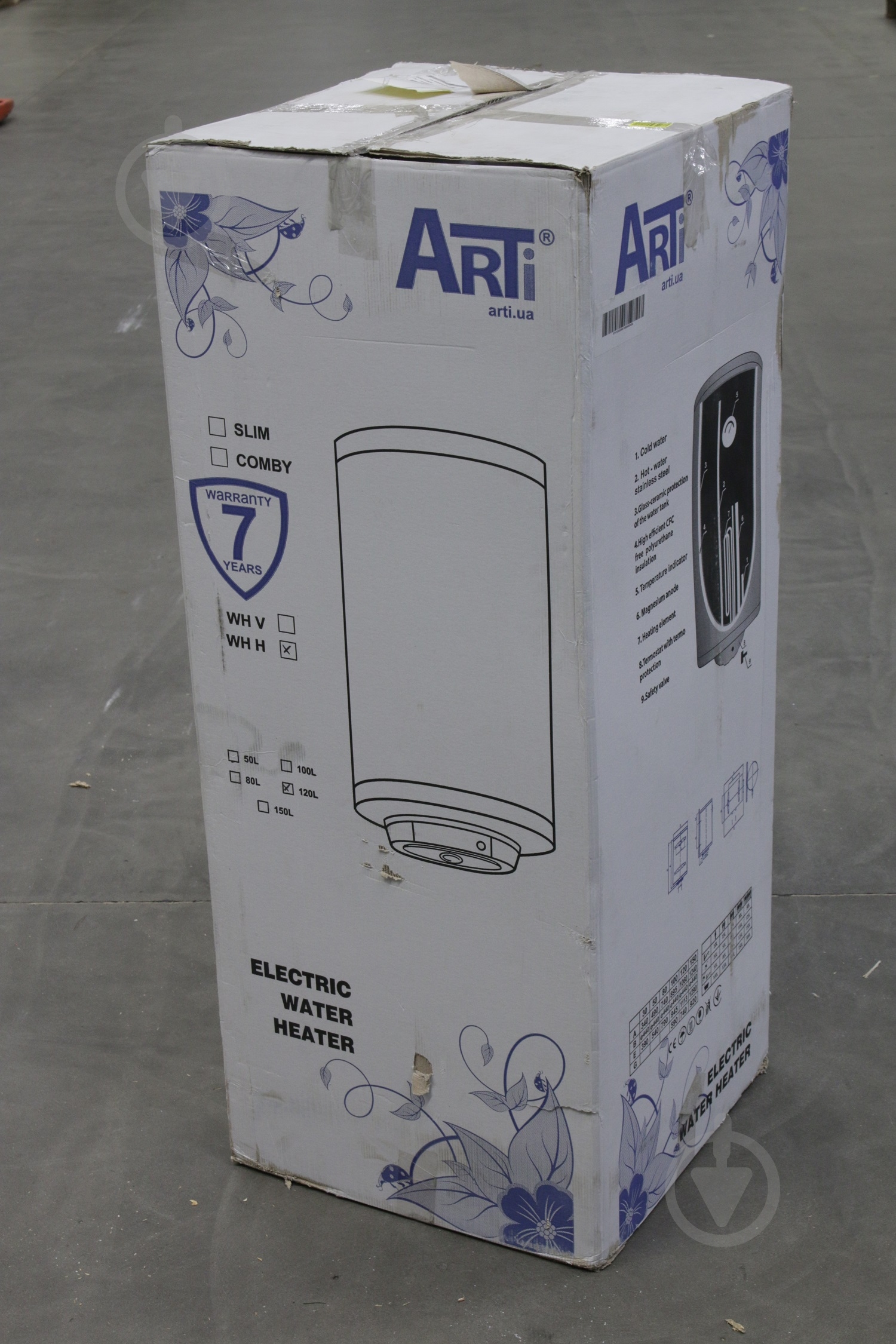 УЦЕНКА! Бойлер ARTI WHH Dry 120L/2 - фото 6 УЦЕНКА! Бойлер ARTI WHH Dry 120L/2 - фото 6