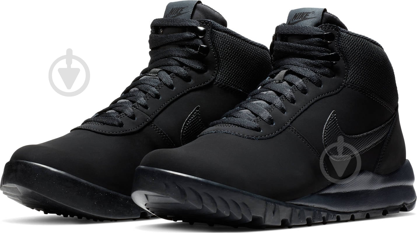 Кроссовки мужские зимние Nike HOODLAND SUEDE 654888-090 р.42 черные - фото 1