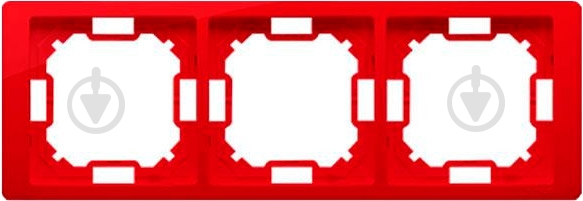 Рамка потрійна Simon Basic Neos 20 IP рубін BMRC3/033 - фото 1