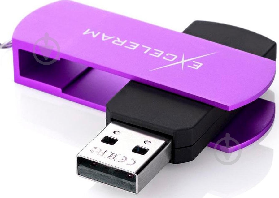 Флеш-память USB Exceleram P2 Series 32 ГБ USB 2.0 violet (EXP2U2GPB32) - фото 2