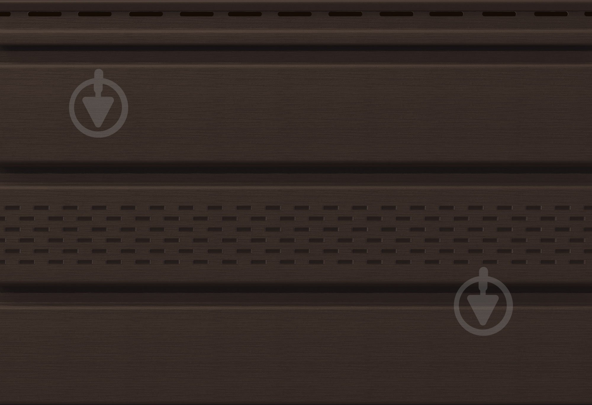 Панель-софіт VOX перфорована 2,7x0,3 м 0,81 кв.м коричневий SV-07 - фото 1