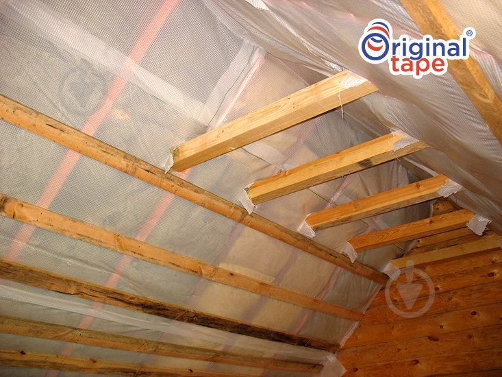Двухсторонняя монтажная клеющая лента для мембран и нетканого полотна 15 мм х 25 м прозрачная ORIGINAL TAPE - фото 2