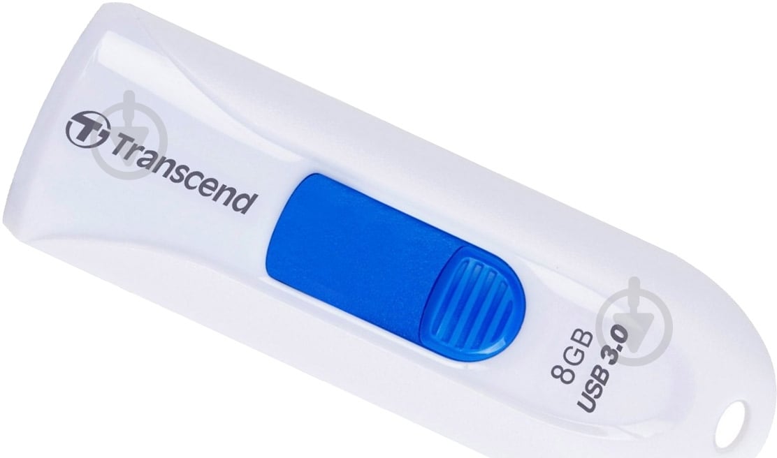 Флеш-пам'ять USB Transcend JetFlash 790 8 ГБ USB 3.0 white (TS8GJF790W) - фото 1