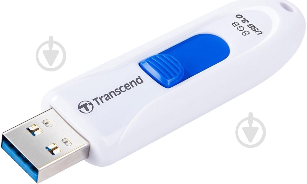 Флеш-пам'ять USB Transcend JetFlash 790 8 ГБ USB 3.0 white (TS8GJF790W) - фото 2