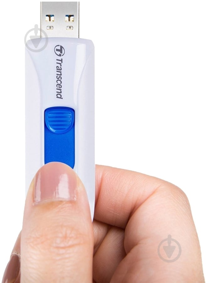 Флеш-пам'ять USB Transcend JetFlash 790 8 ГБ USB 3.0 white (TS8GJF790W) - фото 3
