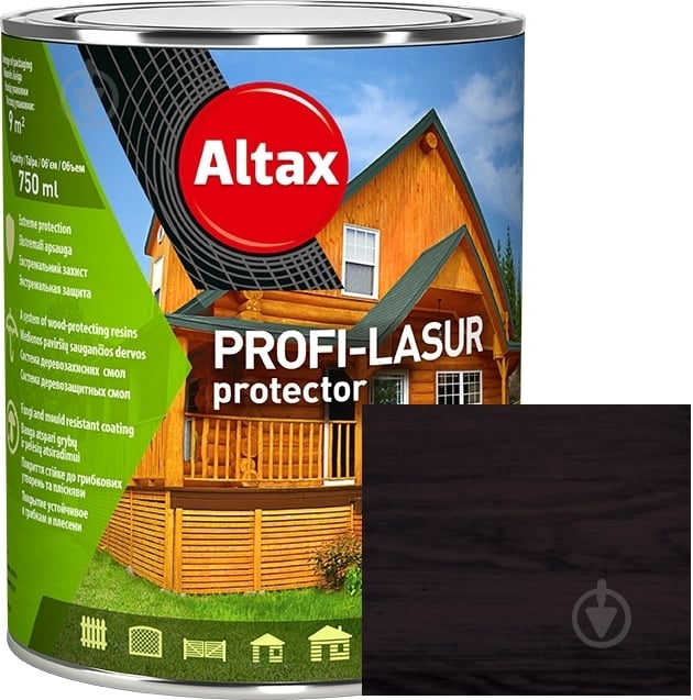 Лазур Altax PROFI-LASUR protector палісандр мат 0,75 л - фото 1 Лазур Altax PROFI-LASUR protector палісандр мат 0,75 л - фото 1